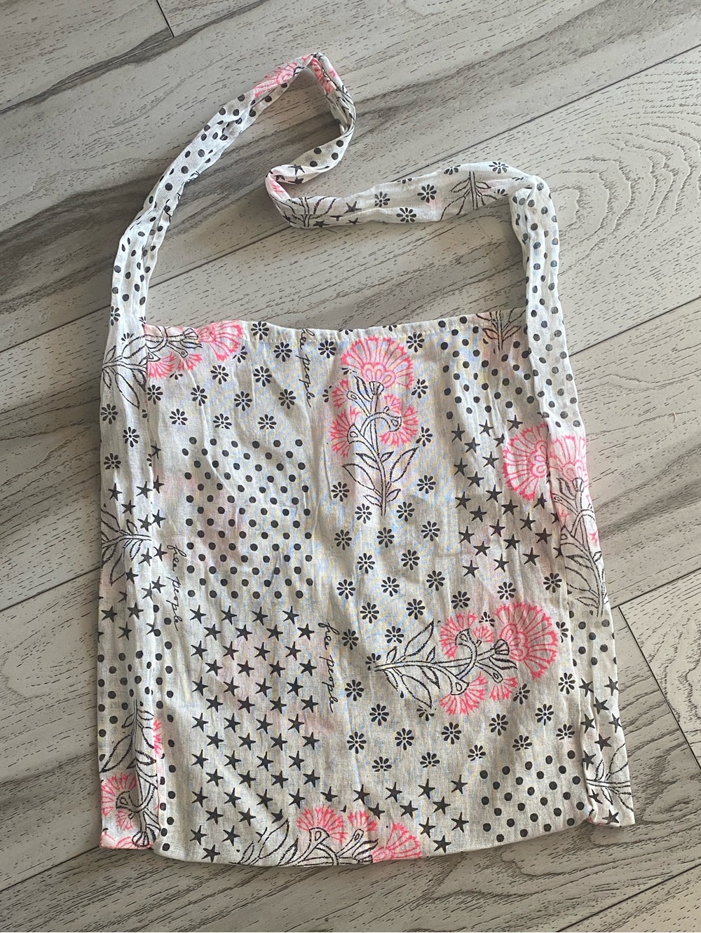 Free People Reusable Gauze Fabric Shopping Tote